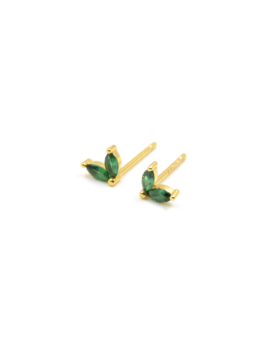 Pendientes sirena verde