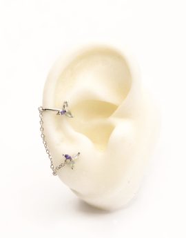 Ear cuff Marquisse plata