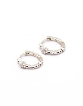 Criolla solitario bolitas plata