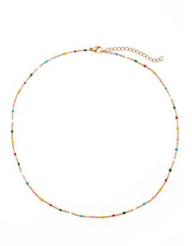 Cadena bolitas esmalte confetti