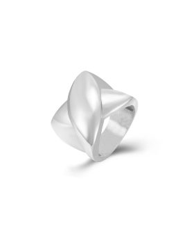 Anillo X plateado