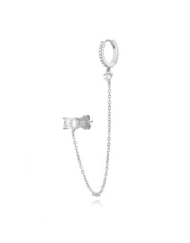 Criolla cadena circonita plata