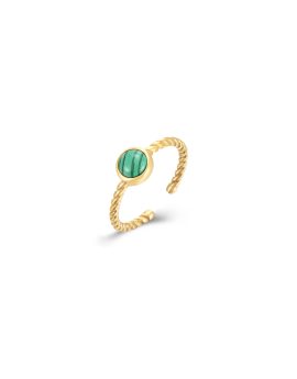 Anillo ágata fino verde