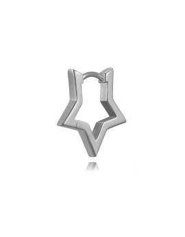 Criolla estrella silueta plata