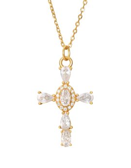 Collar cruz princes dorada