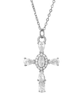 Collar cruz princes plata