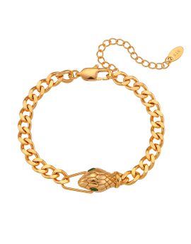 Pulsera cabeza serpiente