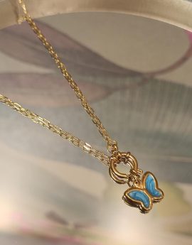 Cadena colgante mariposa