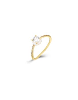 Anillo circulo blanco