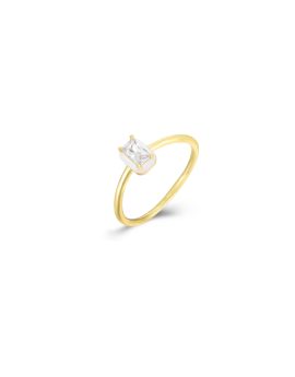 Anillo rectangulo blanco