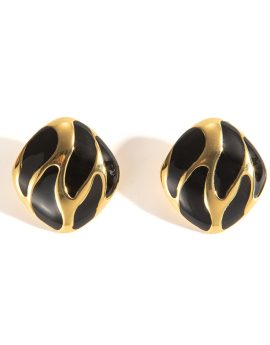 Pendiente vintage negro