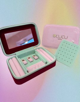 Joyero colorfull granate