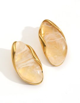 Pendiente carey blanco