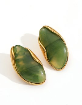Pendiente carey verde