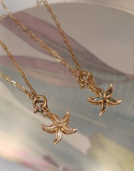Cadena estrella de mar nácar