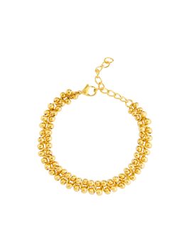 Pulsera bolas dorada
