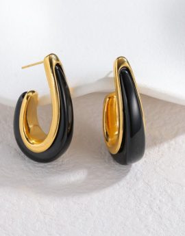 Aro carey ovalado negro