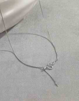 Collar snake plateado